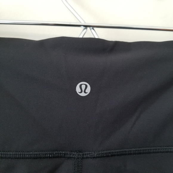 Lululemon Body Con Tight Black Size 8 W5AI8S Mesh Panel - Picture 9 of 16